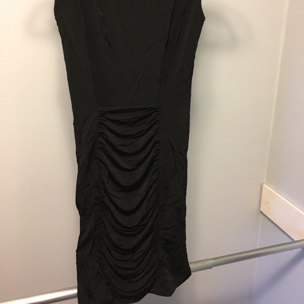 Bebe Low Back Dress with Rouching - Picture 2 of 4